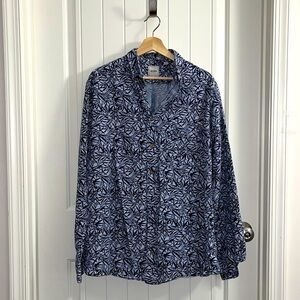 Rowm  blue long sleeve button down shirt for Men